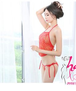 Áo yếm sexy kèm chíp CP053 6 Áo ngủ yếm kèm chip