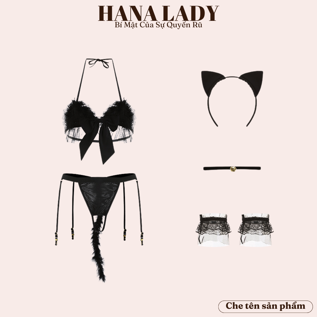 Sexy Cat Cosplay - Set Đồ Ngủ Hóa Trang Bé Mèo Quyến Rũ Gợi Cảm CP045 20