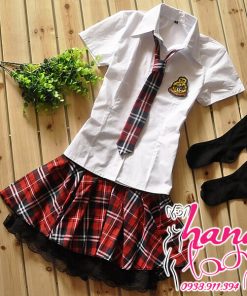 Cosplay Nữ Sinh Hàn Quốc White teen cao cấp CP071 5 Đồ ngủ cosplay Nữ Sinh Hàn Quốc White teen cao cấp