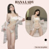 Áo choàng ngủ ren kèm nội y - Váy ngủ xuyên thấu siêu mỏng sexy VN065 1