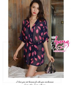Váy choàng ngủ sexy họa tiết môi VN018R 8 Váy choàng ngủ sexy họa tiết môi VN018R 11