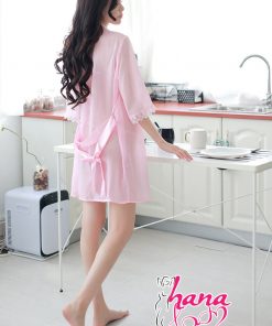 Váy choàng ngủ voan trơn kèm nội y VN076 18