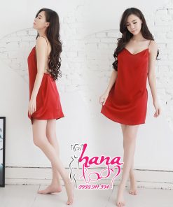 Váy ngủ phi lụa 2 dây hờ hững VN075 4 Váy ngủ phi lụa 2 dây hờ hững VN075 11