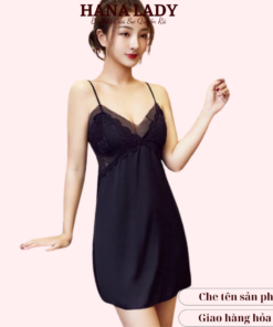 Váy ngủ lụa phối ren cao cấp VN083 24