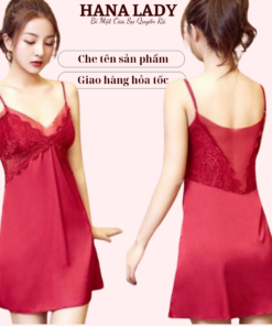 Váy ngủ lụa phối ren cao cấp VN083 16