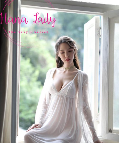 Váy ngủ voan lụa kèm áo choàng tiểu thư VN119 9 đầm ngủ tiểu thư