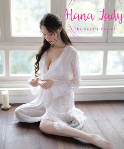 Váy ngủ voan lụa kèm áo choàng tiểu thư VN119 5 váy ngủ voan lụa cao cấp