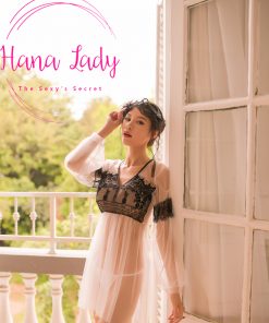 Váy ngủ ren xuyên thấu phối ren tiểu thư VN159 14