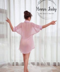 Váy ngủ sơ mi tay bầu sexy nhiều màu VN214 10 Váy ngủ sơ mi tay bầu sexy nhiều màu VN214 23