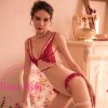 Bodysuit thun lạnh phối bèo đỏ sexy VN204 2 Bodysuit thun lạnh phối bèo đỏ sexy VN204 1