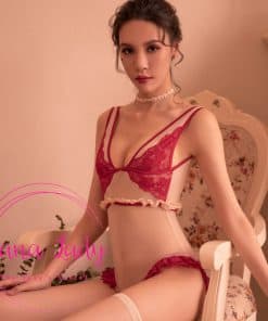 Bodysuit thun lạnh phối bèo đỏ sexy VN204 7