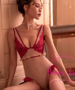 Bodysuit thun lạnh phối bèo đỏ sexy VN204 8