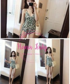 Bikini 1 mảnh hoa xanh BN065 2 Bikini 1 mảnh hoa xanh BN065 5