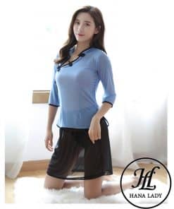 Cosplay sườn xám trung hoa xanh CP128BL 6