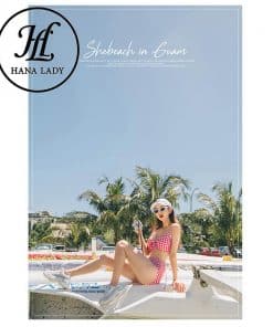 Bikini 2 mảnh caro cạp cao BN081 - sành điệu, dễ thương 19