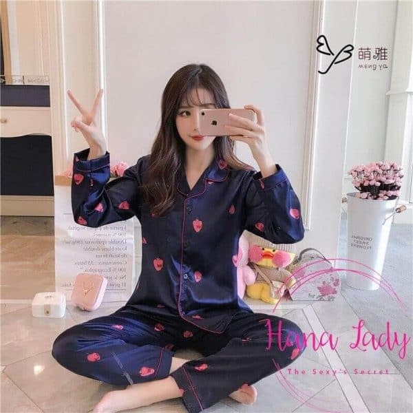 đồ ngủ pijama nữ dài tay