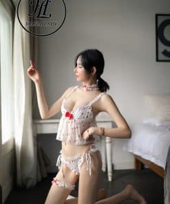 Bộ bra quả dâu sexy VN246 3 đồ ngủ hình quả dâu