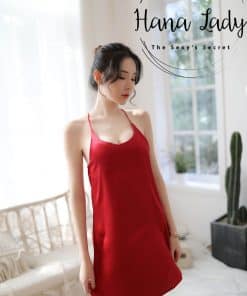 Đầm ngủ lụa cao cấp dây chéo lưng VN062 17