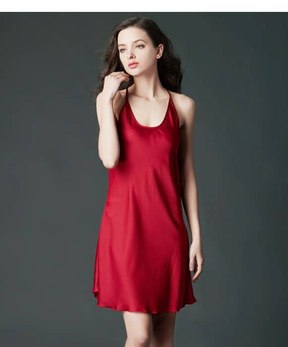 Đầm ngủ xẻ tà VN033 8 Đầm ngủ xẻ tà VN033