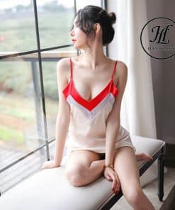 Váy ngủ lụa phối màu trẻ trung VN272 9