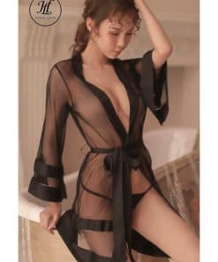 Choàng ngủ nữ hoàng đen VN275B 4 Choàng ngủ nữ hoàng đen VN275B 8