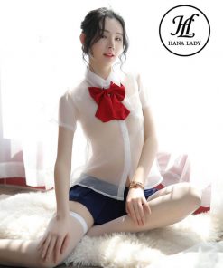 Cosplay học sinh xuyên thấu form dài CP178BL 7