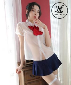 Cosplay học sinh xuyên thấu form dài CP178BL 6