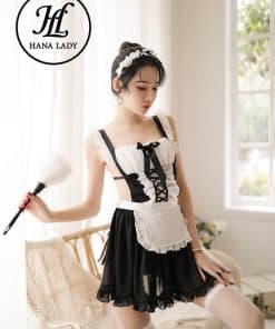 Cosplay hầu gái tạp dề cao cấp CP180 11