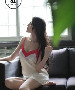Váy ngủ lụa phối màu trẻ trung VN272 12