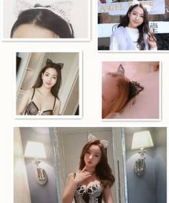 Cài tai mèo trắng TM02W 5