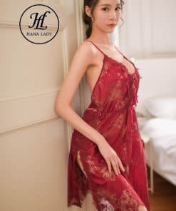 Váy ngủ ren hoa xẻ tà sexy VN277 4 Váy ngủ ren hoa xẻ tà sexy VN277 11