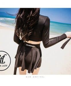 Đồ tắm váy tay dài cao cấp BN093 11