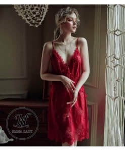 Váy ngủ ren hoa xẻ tà sexy VN277 3 Váy ngủ ren hoa xẻ tà sexy VN277 10