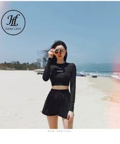 Đồ tắm váy tay dài cao cấp BN093 12