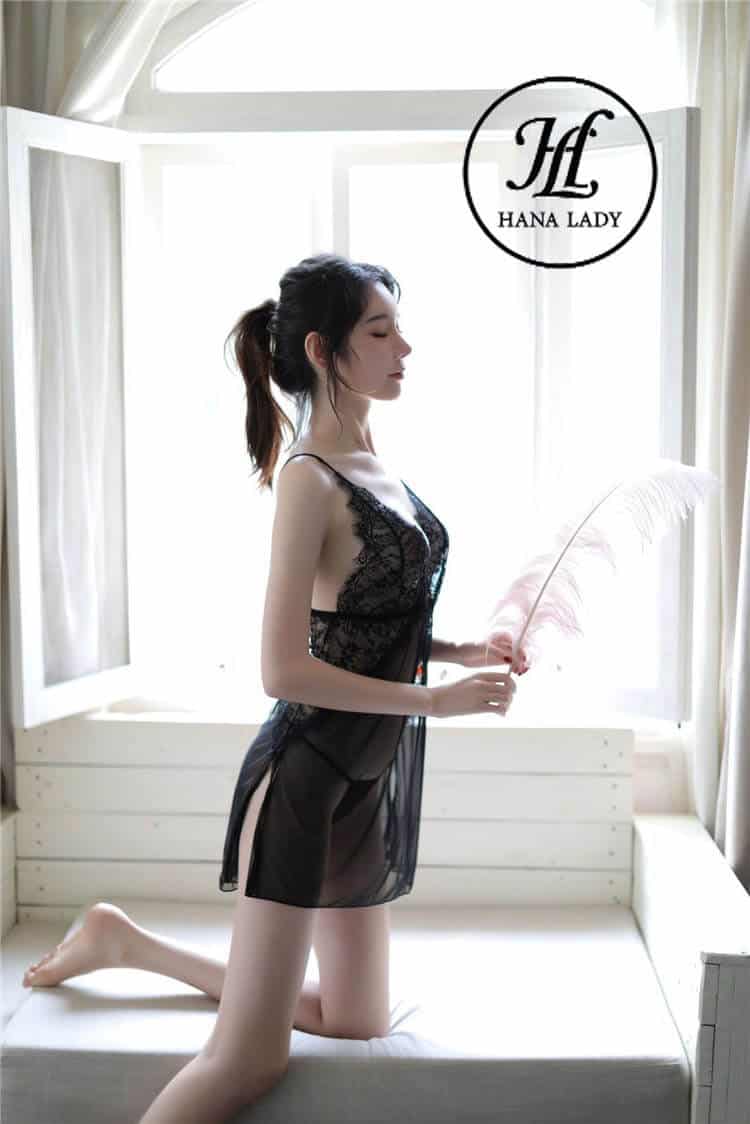 Váy ngủ ren voan xẻ tà mềm mịn VN278 9 Váy ngủ ren voan xẻ tà mềm mịn VN278 16