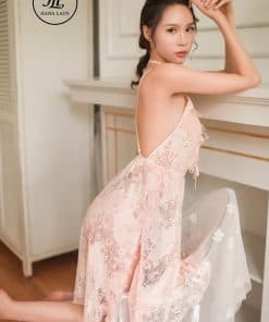 Váy ngủ ren hoa xẻ tà sexy VN277 6 Váy ngủ ren hoa xẻ tà sexy VN277 13