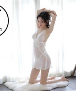 Váy ngủ ren voan xẻ tà mềm mịn VN278 3 Váy ngủ ren voan xẻ tà mềm mịn VN278 10