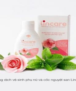 Dung dịch vệ sinh phụ nữ Lincare Rose 2 Dung dịch vệ sinh phụ nữ và cốc nguyệt san Lincup