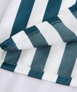 Pijama lụa cao cấp sọc xanh trắng PJ193 14