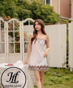 Váy ngủ lụa phối ren phong cách boho VN268 11 Váy ngủ lụa phối ren phong cách boho VN268 25