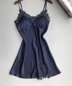 Váy ngủ lụa ren (mút ngực tháo rời) VN288 6 Váy ngủ lụa ren (mút ngực tháo rời) VN288 11