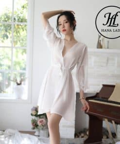 Áo choàng ngủ voan lụa phối ren cao cấp VN294 4 Áo choàng ngủ voan lụa phối ren cao cấp VN294 11