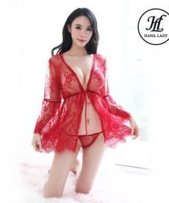 Áo ngủ choàng ren mềm mịn sexy VN296 3 Áo ngủ choàng ren mềm mịn sexy VN296 10