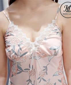 Váy ngủ lụa hoa kèm mút ngực (tháo rời) VN303 11