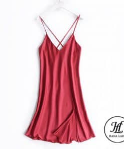 Váy ngủ lụa tơ xẻ tà cao cấp VN310 (Xanh, đỏ, đen) 12 Váy ngủ lụa tơ xẻ tà cao cấp VN310 (Xanh, đỏ, đen) 23