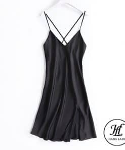 Váy ngủ lụa tơ xẻ tà cao cấp VN310 (Xanh, đỏ, đen) 11 Váy ngủ lụa tơ xẻ tà cao cấp VN310 (Xanh, đỏ, đen) 22