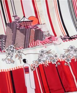 Pijama lụa tơ cao cấp đỏ VN232 6 Pijama lụa tơ cao cấp đỏ VN232 14