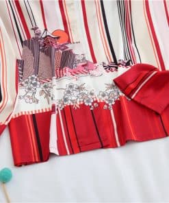 Pijama lụa tơ cao cấp đỏ VN232 5 Pijama lụa tơ cao cấp đỏ VN232 13