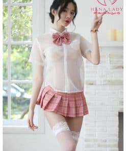 Cosplay học sinh caro nơ kẻ CP205 3 Cosplay học sinh caro nơ kẻ CP205 9