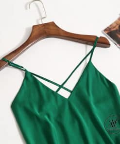 Váy ngủ lụa tơ xẻ tà cao cấp VN310 (Xanh, đỏ, đen) 4 Váy ngủ lụa tơ xẻ tà cao cấp VN310 (Xanh, đỏ, đen) 15